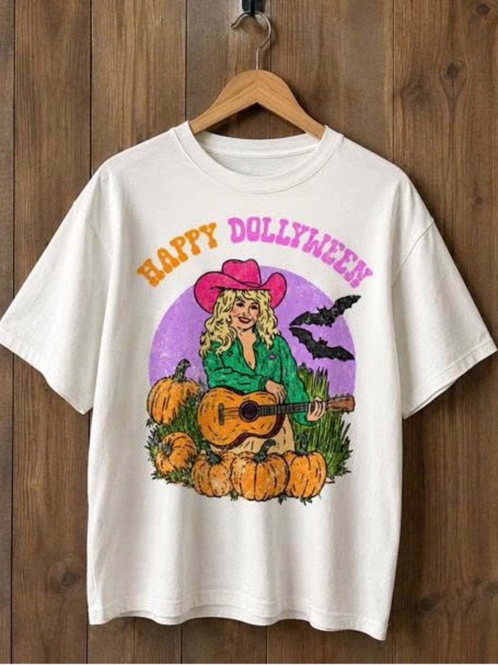 Dolly shirt, Dollyween shirt, white shirt with graphic